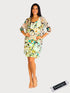 CHACHA Ruffle Knee length DIGITAL PRINT Dress - D2760